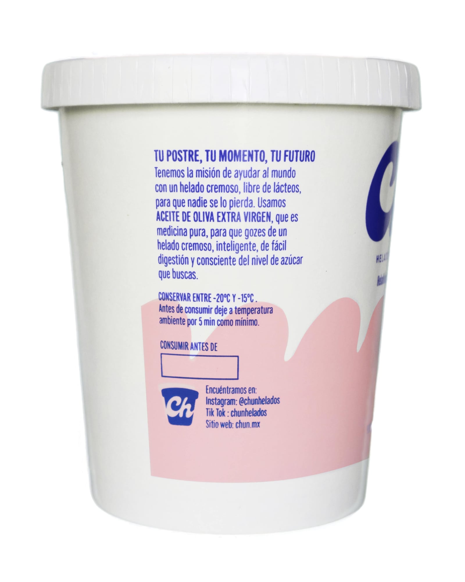 Helado de Fresa, vegano