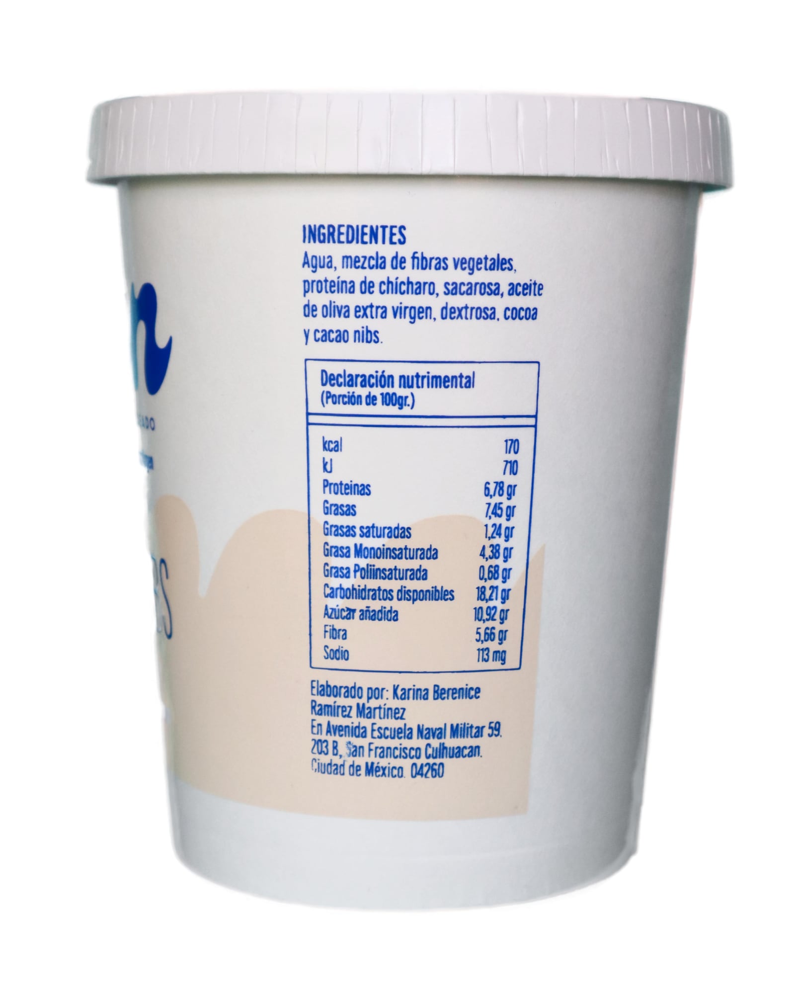 Helado vegano, helado sin lacteos, helado Choco & NIbs